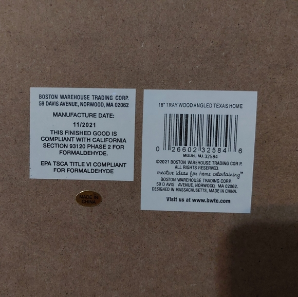 Texas Wooden Serving Tray (PM 8) - Picture 3 of 8